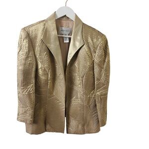 David's Bridal 1 PC Shimmery Tan/Gold Undertones. jacket. Sz 12